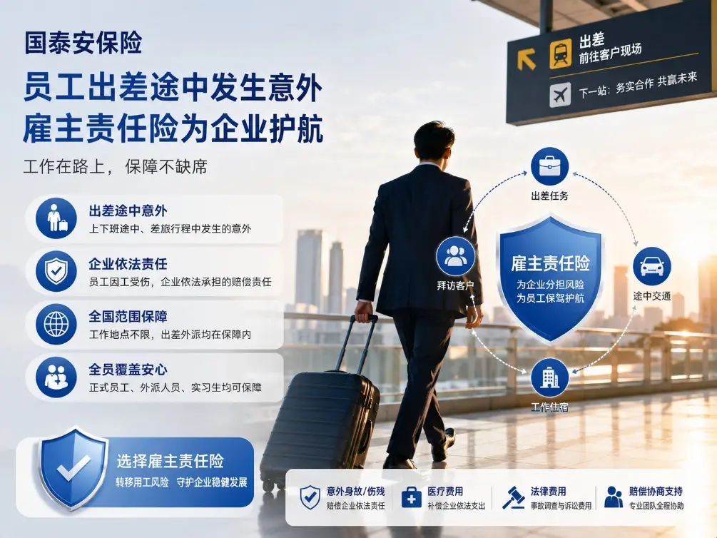 员工出差途中发生意外，公司买的雇主责任险能不能管？关键要看“是不是在工作”(图1)