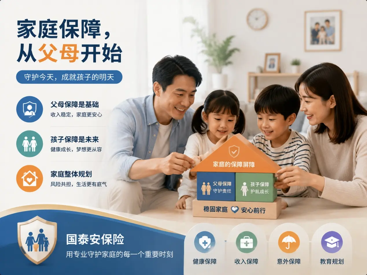 父母帮孩子买保险时，为什么也要关注家庭整体保障？(图1)