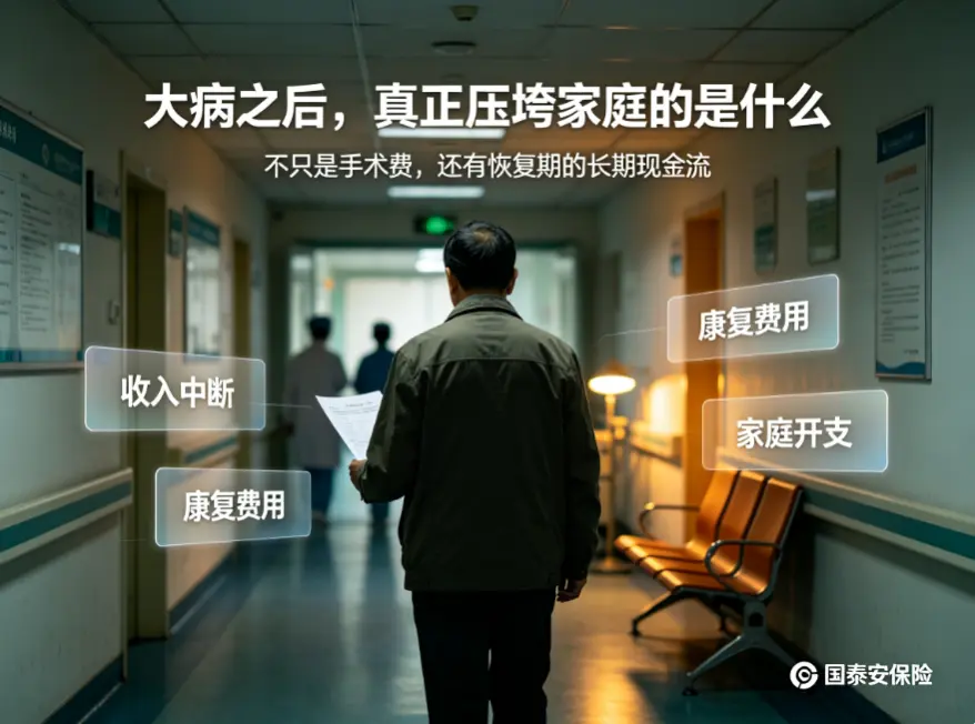 不幸确诊大病，除了医疗费，更可怕的是这3笔看不见的损失(图1)